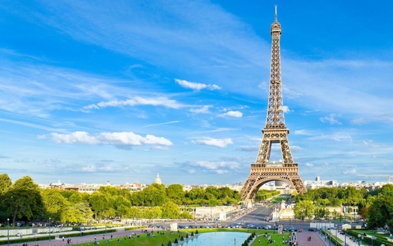 Tháp Eiffel - Địa điểm tham quan nổi tiếng ở Pháp. Ảnh: Internet